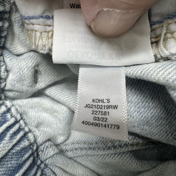 SO Paperbag Jeans Womens 0 24 Waist High Rise Mom Lightwash Ripped Destroyed - Picture 9 of 11